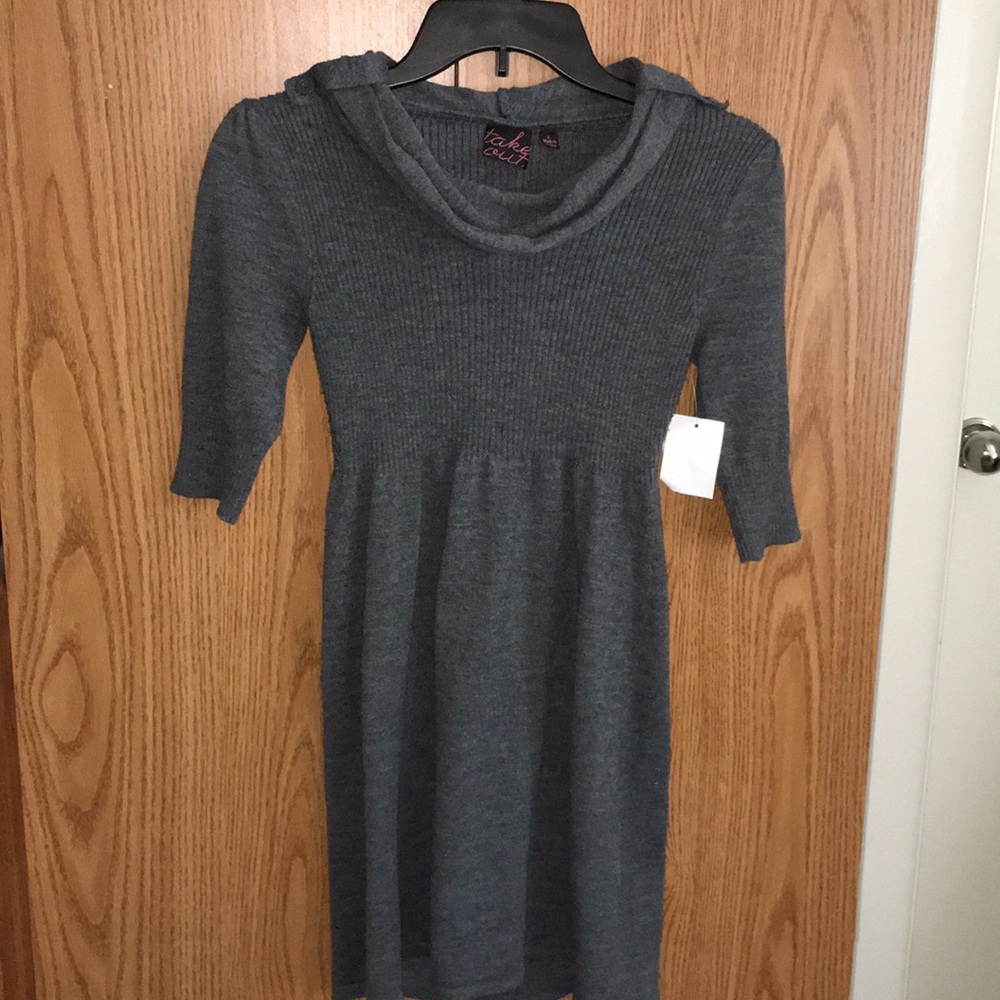 NWT Grey Turtleneck Sweater Tunic/Dress